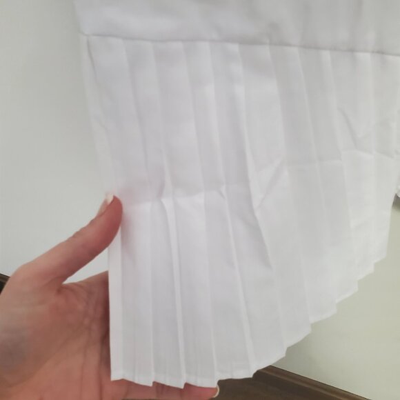 ASOS DESIGN cotton button through pleated mini shirt dress - Picture 9 of 10